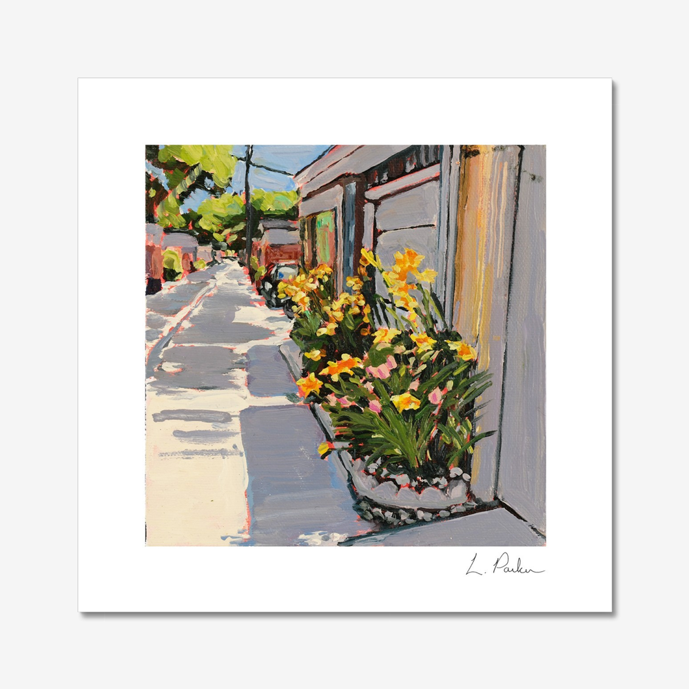 Leslie ARTIST in PASSION part.1+2セット Laneway Lilies - 8x8 art print - LESLIE PARKER Art